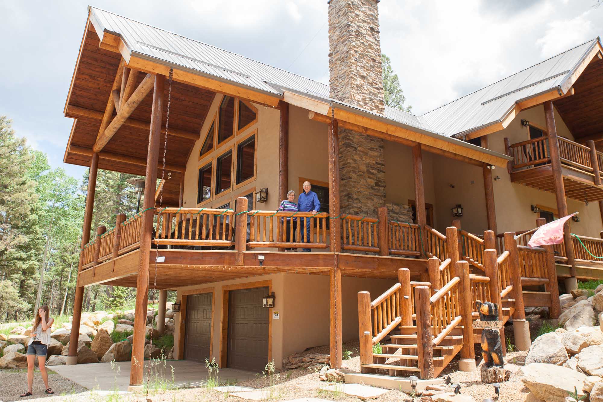 log home to retire in, angel fire new mexico