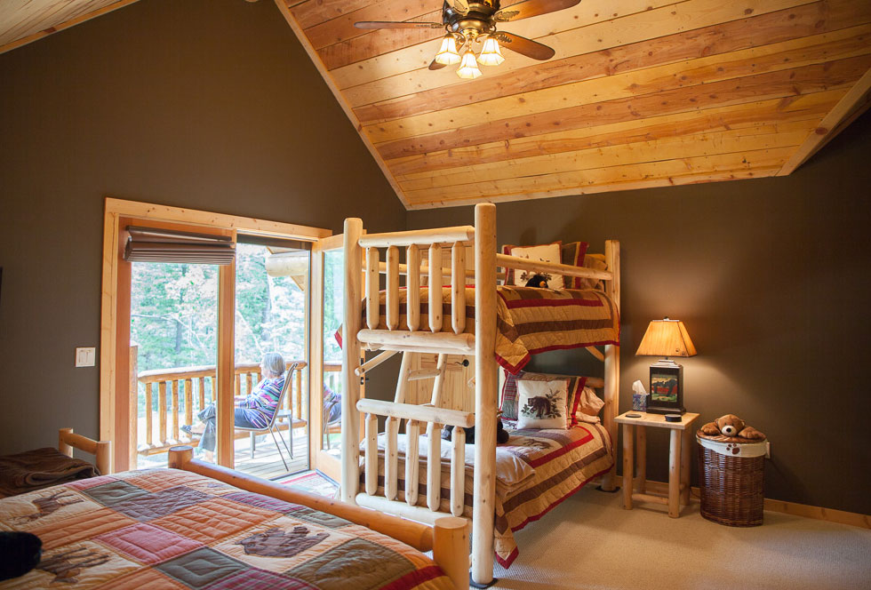 log cabin bunk beds colorado