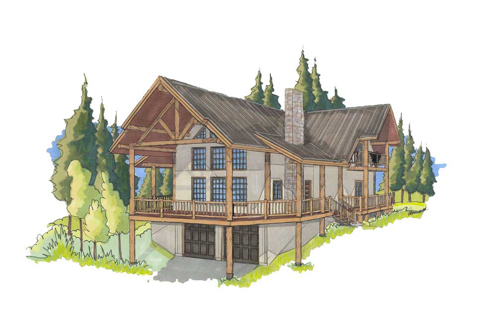 customized log home designs