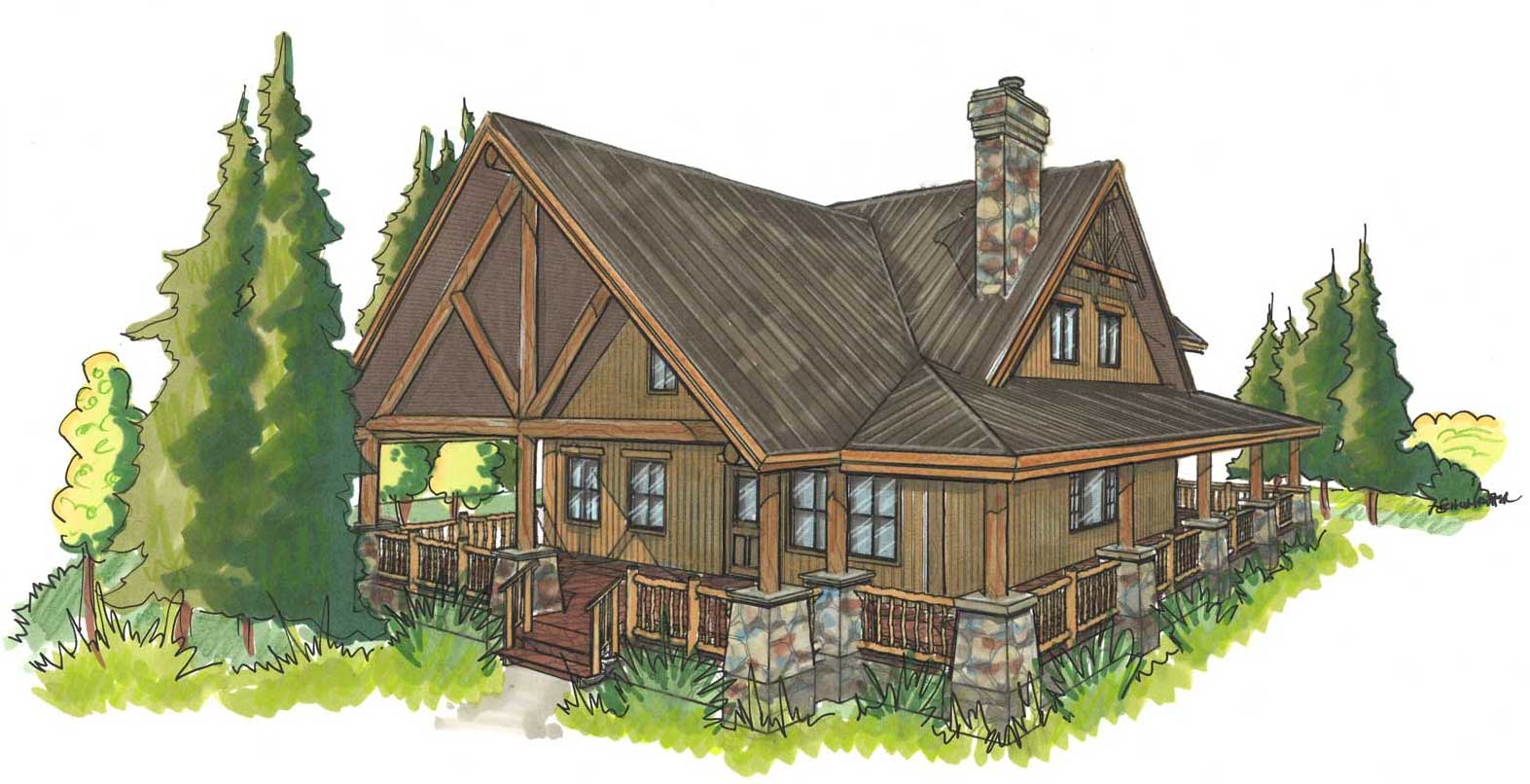 log home & cabin kit The Pleasant Valley