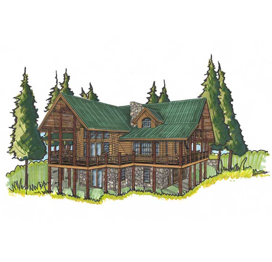 customized log cabin designs colorado